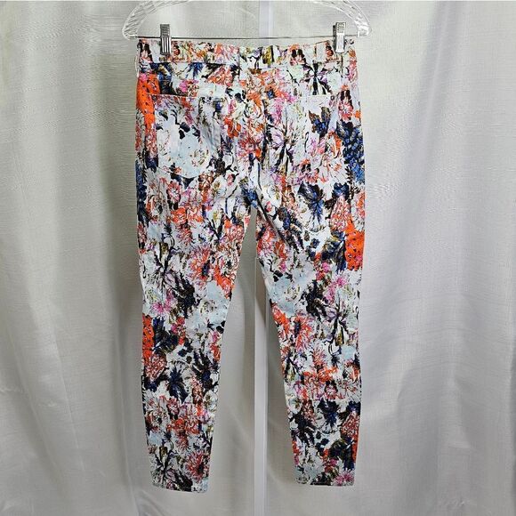 7 For All Mankind The Ankle Skinny Jeans in Floral Haze Size 28 - Picture 9 of 12